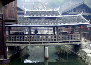 Flower Bridges in Zhaoxing